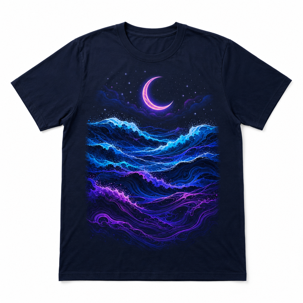 T-shirt design Vagues de Nuit